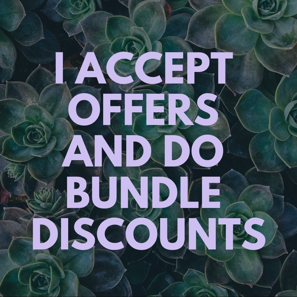 I accept reasonable offers and do bundle discounts